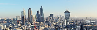 landscape photo of buildings, london HD wallpaper