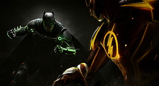 Batman and Flash artwork