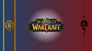 World of War Craft illustration, World of Warcraft, Alliance, horde, blue