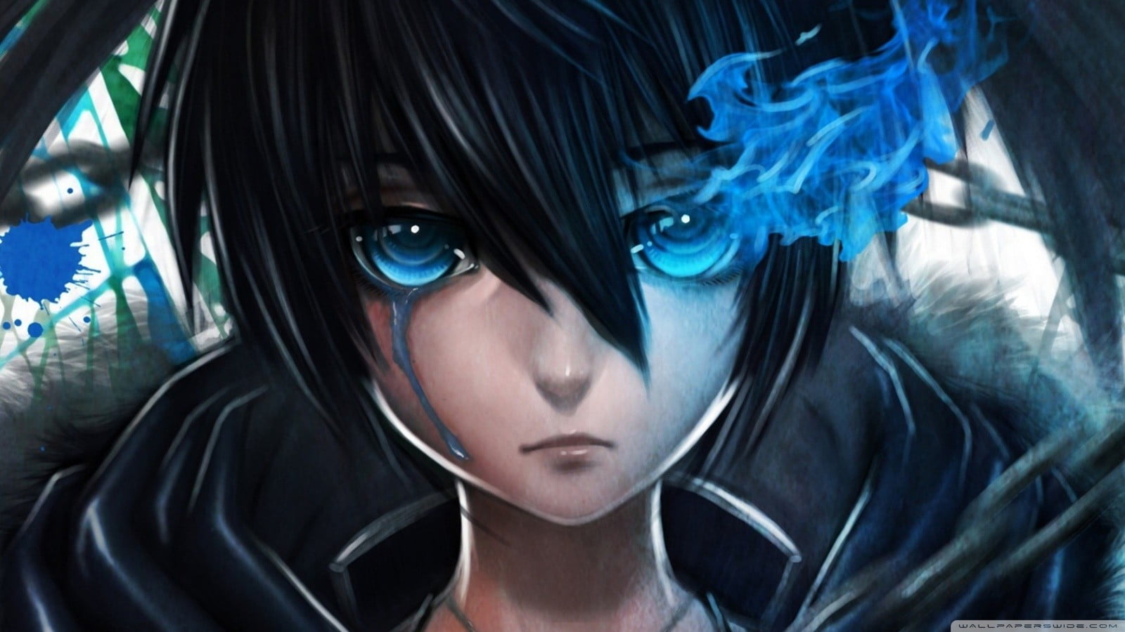 Black Rock Shooter character illustration, Black Rock Shooter, anime, Kuroi Mato