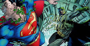 Superman and Batman digital wallpaper, Superman, Batman