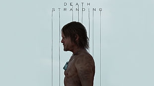 Death Stranding game wallpaper, Death Stranding, simple background, Norman Reedus, video games
