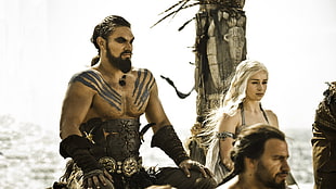 Game of Thrones, Daenerys Targaryen, Khal Drogo, Emilia Clarke HD wallpaper