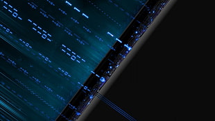 technology, blue, binary, computer HD wallpaper