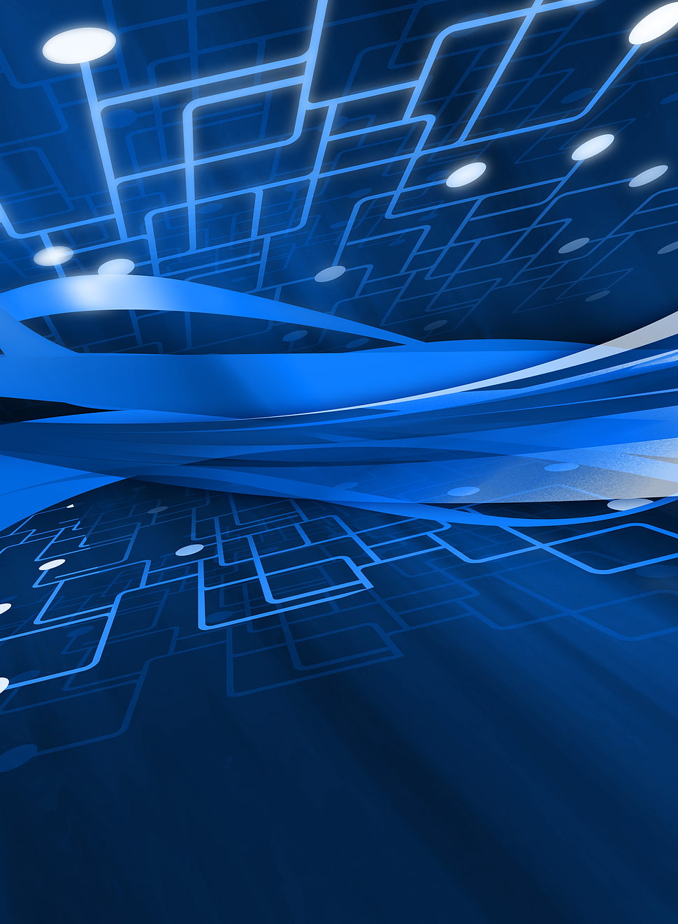 blue and gray surface HD wallpaper