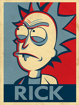 Rick and Morty Rick poster, Rick and Morty, Rick Sanchez, cartoon