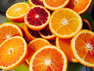 cut to half citrus fruits