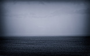 grayscale photograph of ocean, photography, sea, water, nature HD wallpaper