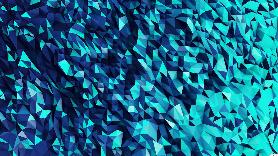 teal and black diamond illustration, abstract, artwork HD wallpaper