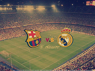 FC Barcelona vs Real Madrid field HD wallpaper
