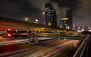 time-lapsed photography of city lights and roads