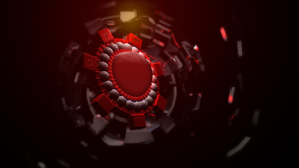 red button HD wallpaper