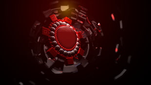 red button HD wallpaper