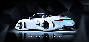 white convertible, Khyzyl Saleem, car, Porsche 911 Carrera S