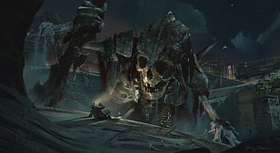 skeleton warrior 3D wallpaper