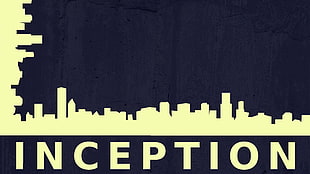Inception text, Inception, minimalism, movies
