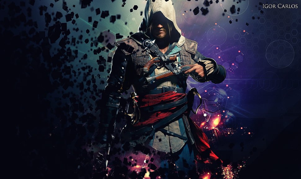Assassin's Creed digital wallpaper, Edward Kenway HD wallpaper