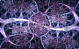 neuron illustration, abstract, fractal, symmetry, digital art