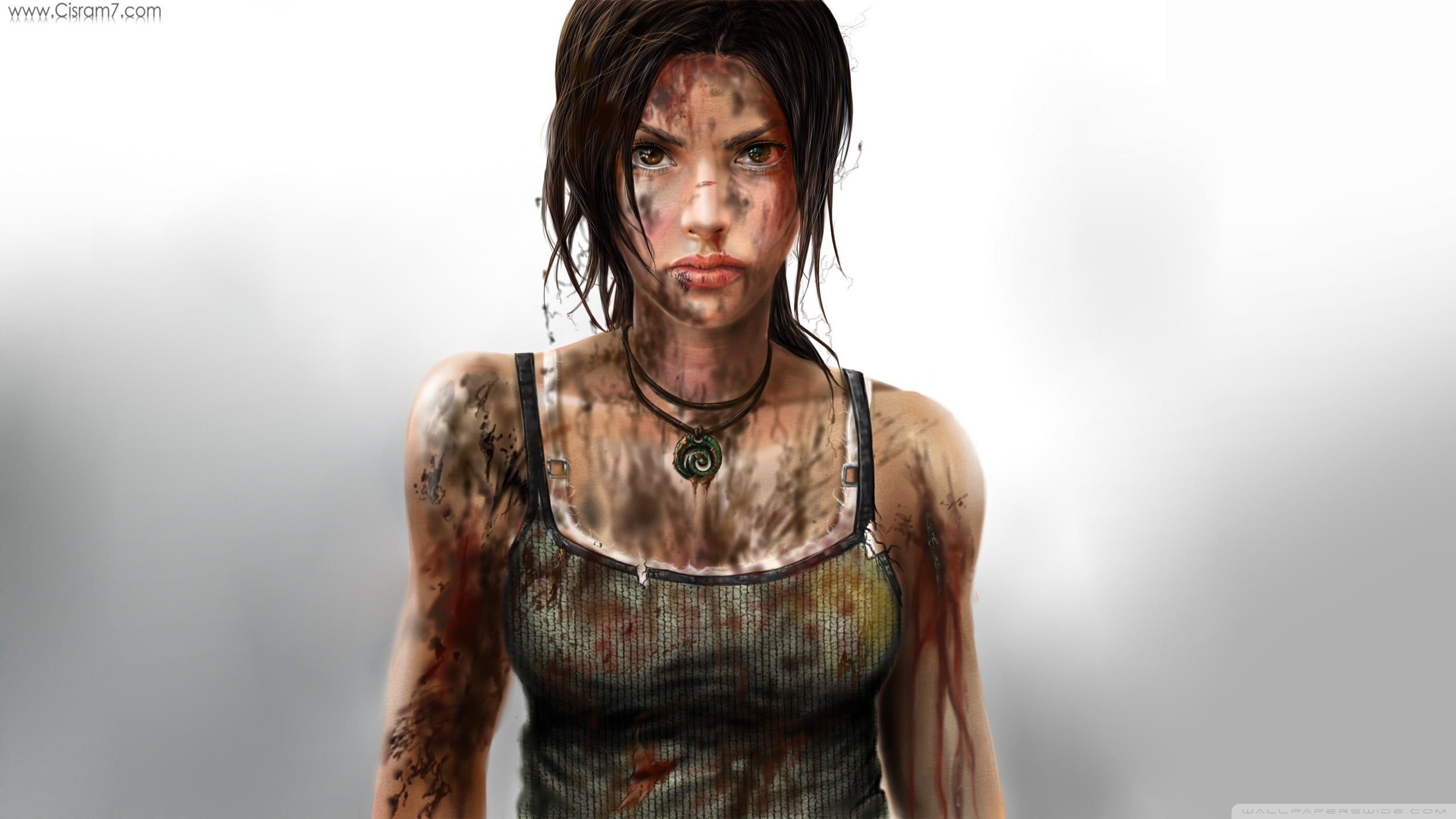 Tomb Raider illustration, Tomb Raider, drawing, video games, dirty