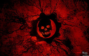 video game skull logo wallpaper