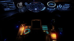 spacecraft control panel, Elite: Dangerous, video games, space, exploration HD wallpaper