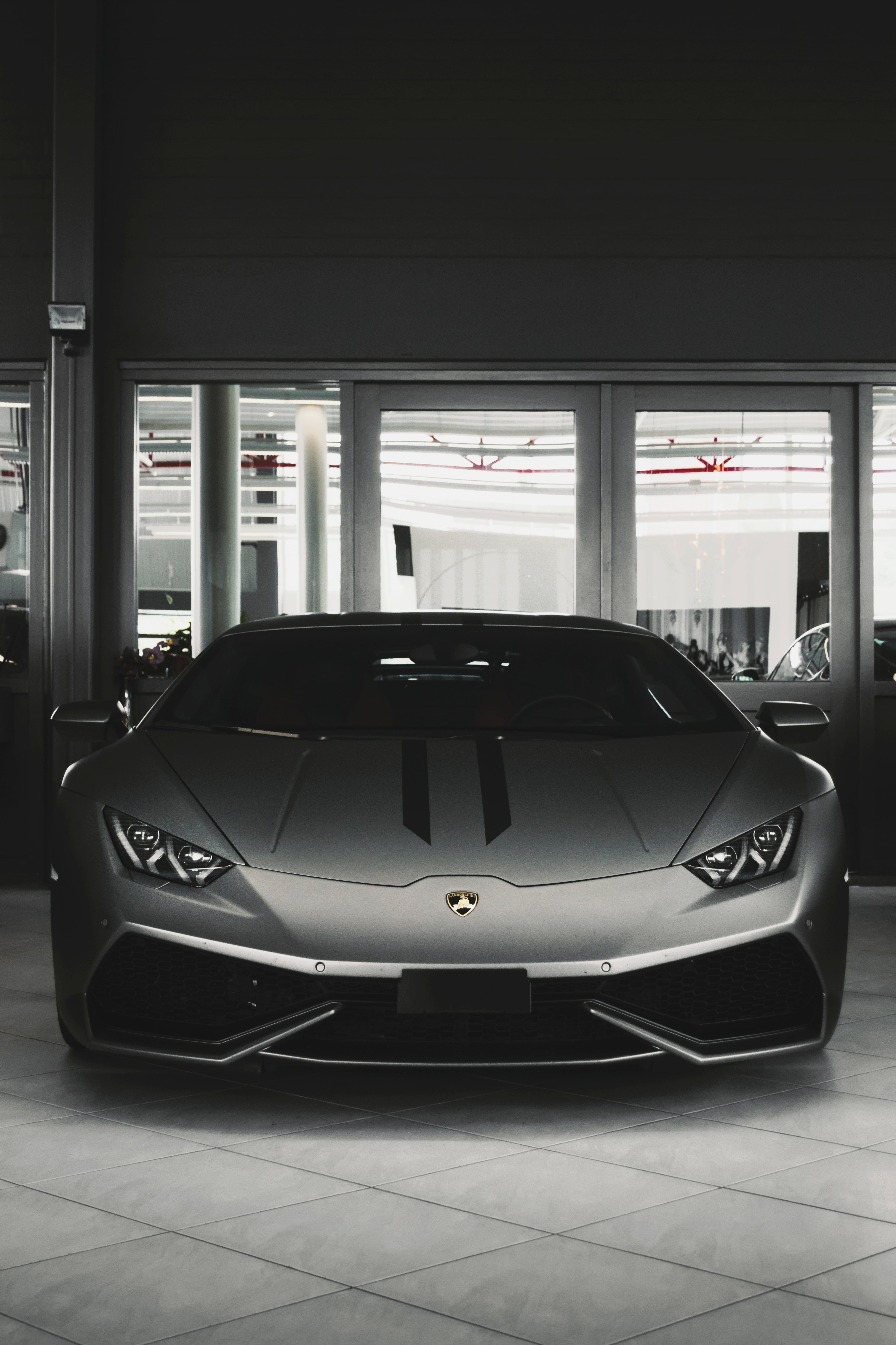 Gray Lamborghini car HD wallpaper | Wallpaper Flare
