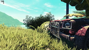 red vehicle illustration, video games, Far Cry 3, Far Cry