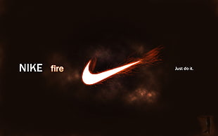 Nike fire logo HD wallpaper
