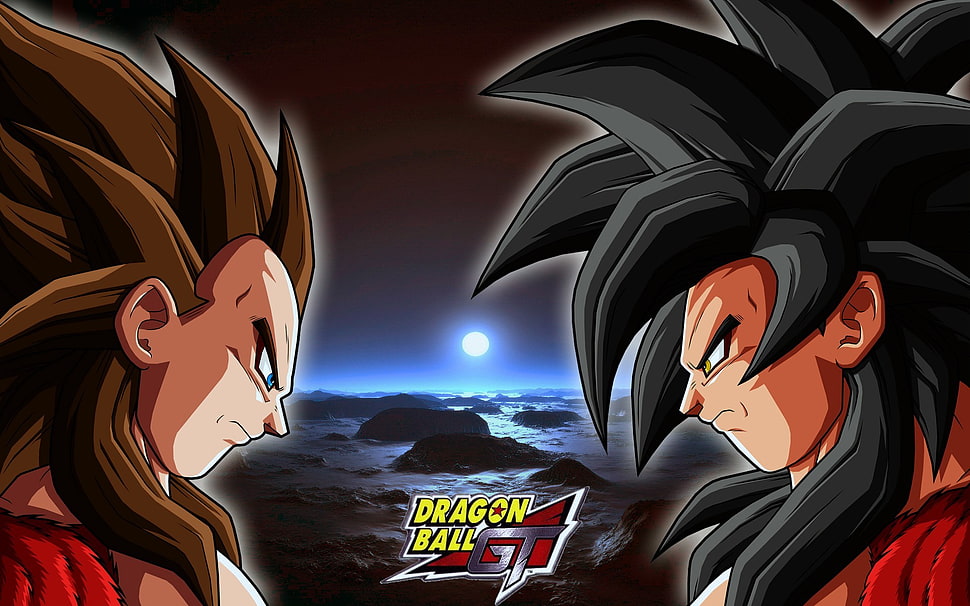 Dragon Ball illustration, Son Goku, Vegeta HD wallpaper