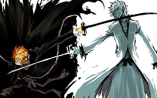 Ichigo Bleach digital wallpaper, Bleach, Kurosaki Ichigo, anime, fighting