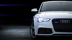 photography of white Audi RS3 HD wallpaper