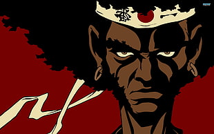 afro man digital wallpaper, Afro Samurai, anime