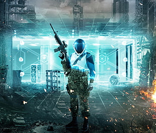 Halo video game screenshot HD wallpaper