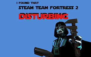Steam Team Fortress 2 poster, Team Fortress 2, Steam (software), Darth Vader, humor