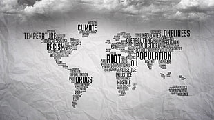 world map poster