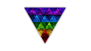 triangle multi-colored illustration, triangle