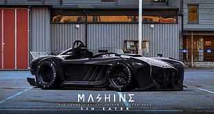 black Mashine Sin Eater vehicle, Khyzyl Saleem, car, Shelby Cobra HD wallpaper