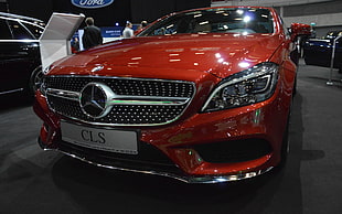 red Mercedes-Benz CLS-class