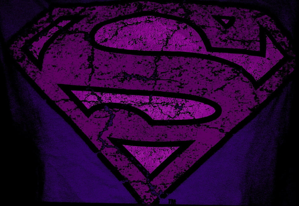 close up photography of superman logo HD wallpaper