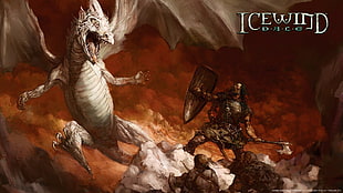 Ice Wind Dace wallpaper, Icewind Dale, dragon HD wallpaper