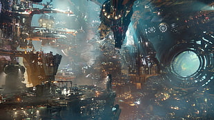 buildings graphic wallpaper, Guardians of the Galaxy, Knowhere