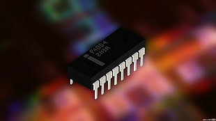 black P4004 2113R, Trixel, isometric, Intel, CPU HD wallpaper