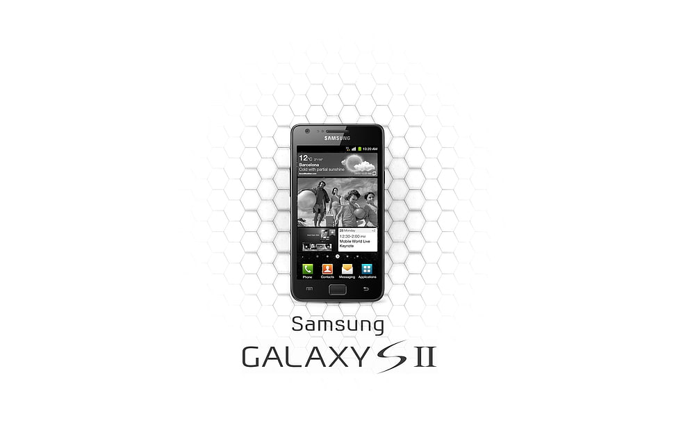 black Samsung Galaxy SII HD wallpaper