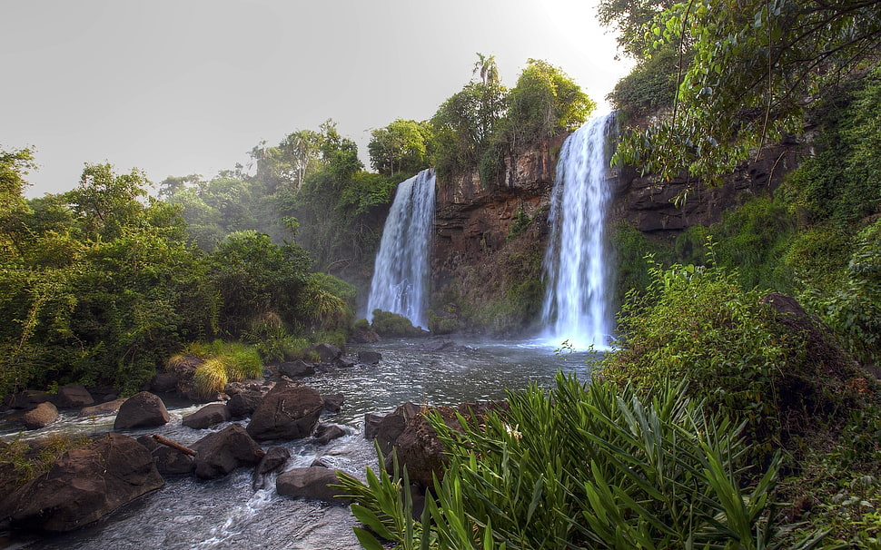 Waterfalls photograpy HD wallpaper