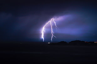 lightning storm, Lightning, Thunderstorm, Sky HD wallpaper