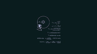 white mathematical text on black background, minimalism, task, formula HD wallpaper
