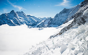white mountains, Bernese Alps, mountain, Switzerland HD wallpaper