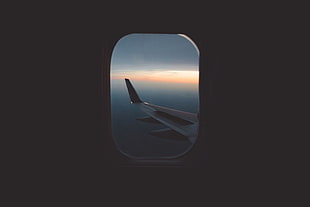 photography, isolation, planes, window HD wallpaper