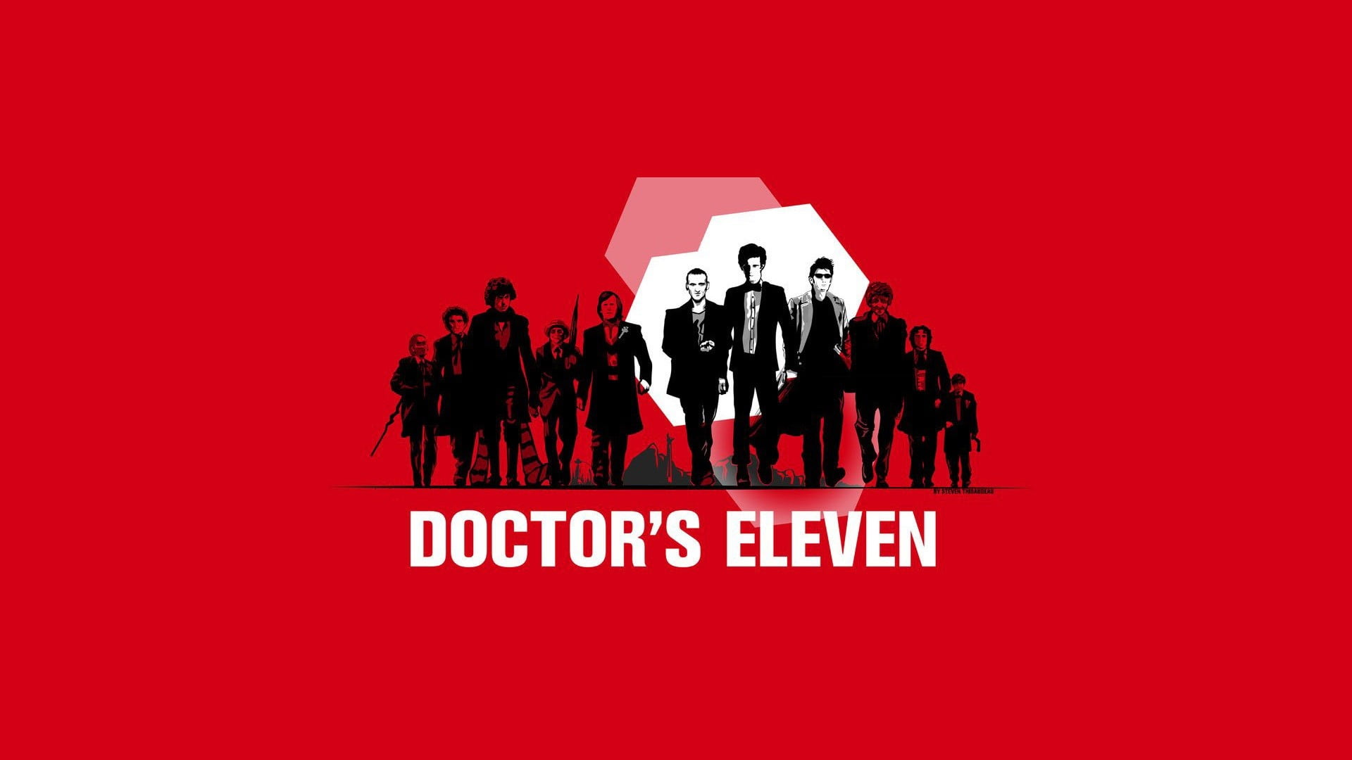 Doctor's Eleven poster, Doctor Who, The Doctor, Christopher Eccleston, David Tennant
