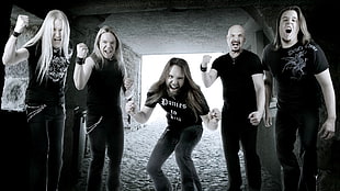 edited photo of a rock band HD wallpaper